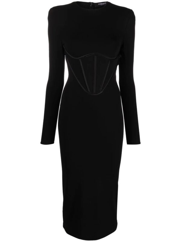Versace  corset-style midi dress