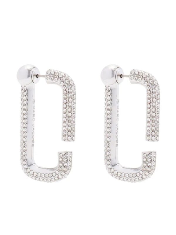 Marc Jacobs  pave hoop earrings