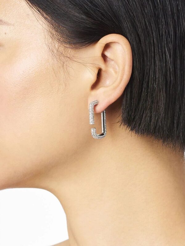 Marc Jacobs  pave hoop earrings - Image 2