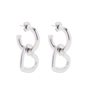 Marc Jacobs  double-heart hoop earrings