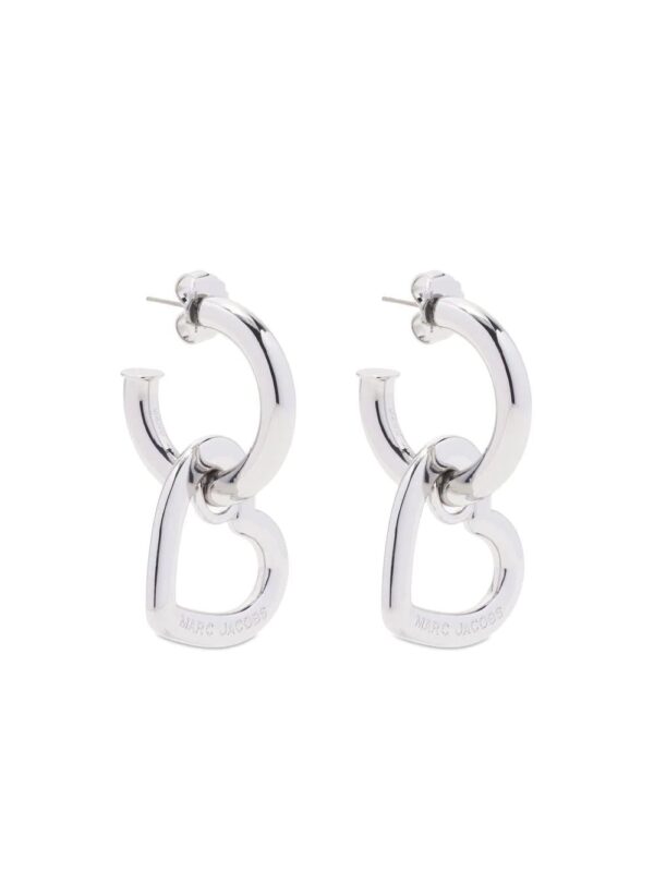 Marc Jacobs  double-heart hoop earrings