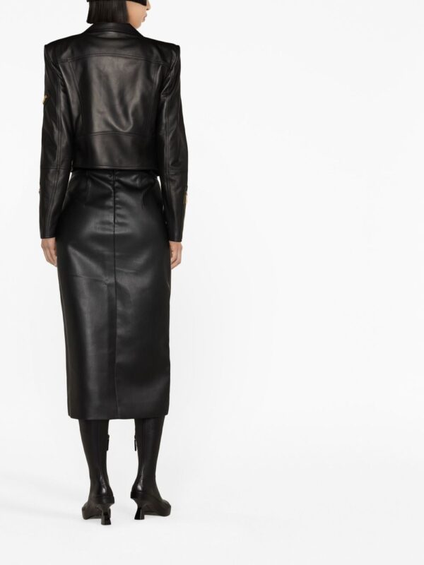 Versace leather biker jacket - Image 4