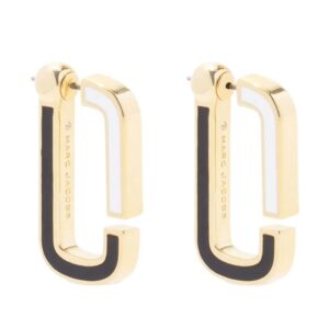 Marc Jacobs  enamel flat hoop earrings