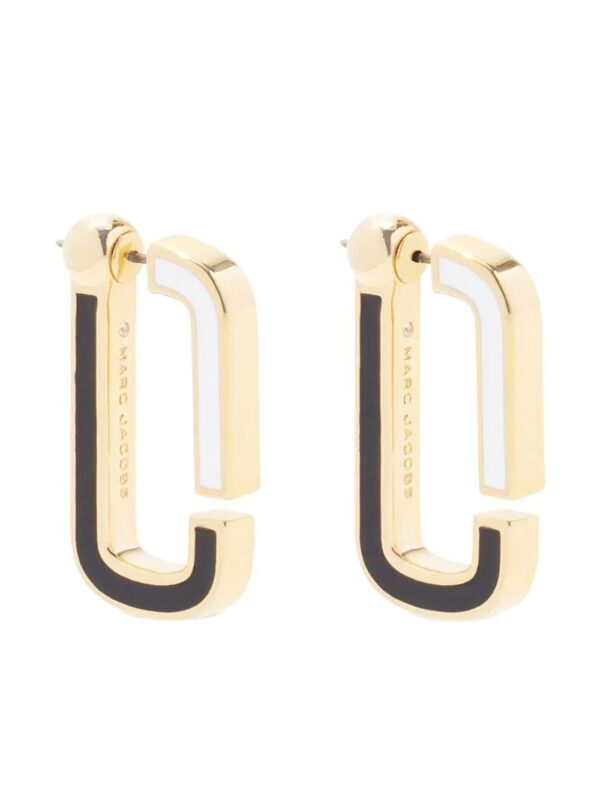 Marc Jacobs  enamel flat hoop earrings