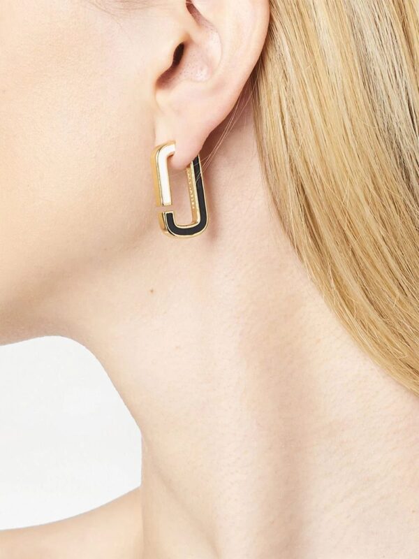 Marc Jacobs  enamel flat hoop earrings - Image 2