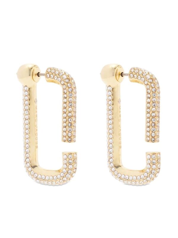 Marc Jacobs  pave hoop earrings
