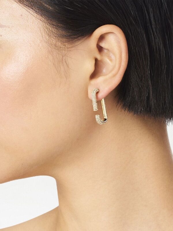 Marc Jacobs  pave hoop earrings - Image 2