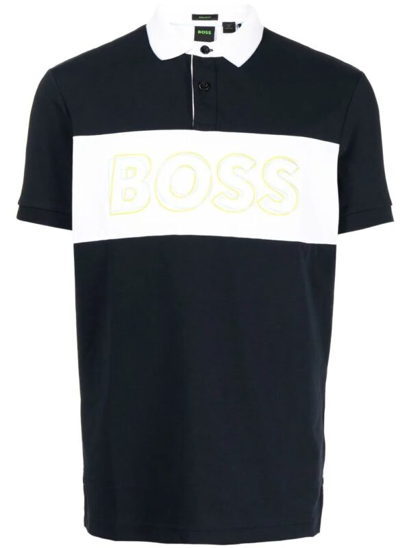 BOSS  logo-print short-sleeved polo shirt