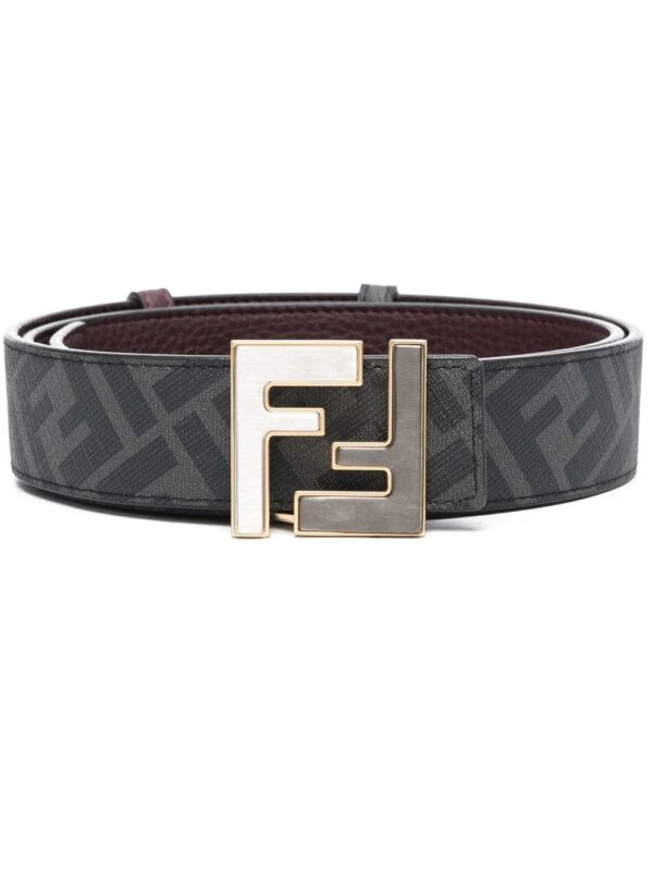 Louis Vuitton  FF logo-plaque leather belt