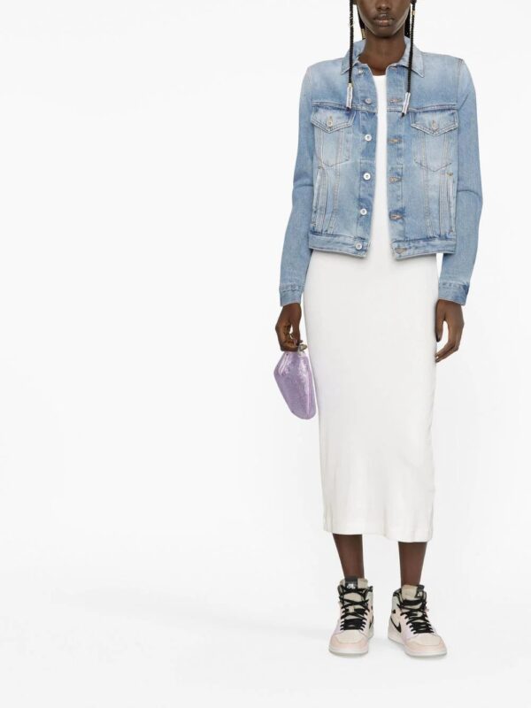 Off-White  Corporate logo-patch denim jacket - Image 2