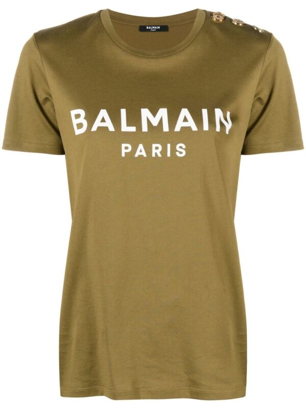 Balmain  logo-print cotton T-shirt