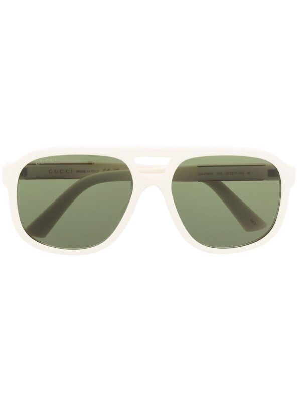 Gucci Eyewear pilot-frame logo-plaque sunglasses