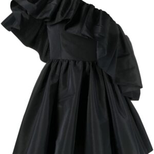 Alexander McQueen  ruffle-shoulder mini dress