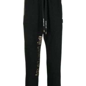 AAPE BY *A BATHING APE®  metallic-logo track pants