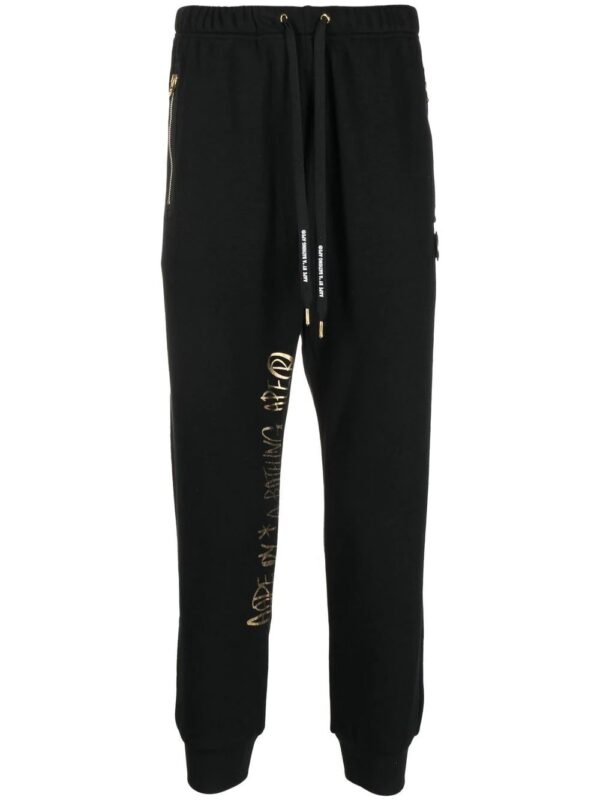 AAPE BY *A BATHING APE®  metallic-logo track pants