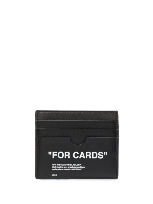 Off-White  slogan-print cardholder - Image 2