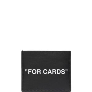 Off-White  slogan-print cardholder