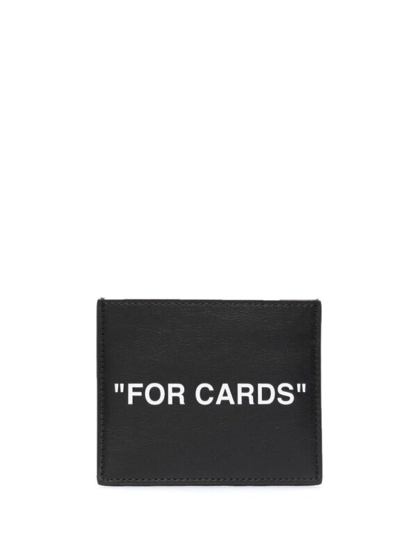 Off-White  slogan-print cardholder
