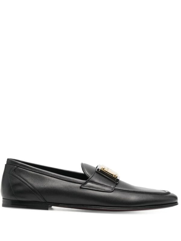 Dolce & Gabbana  logo-plaque leather loafers