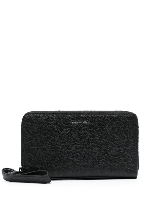 Calvin Klein  double-compartment leather wallet
