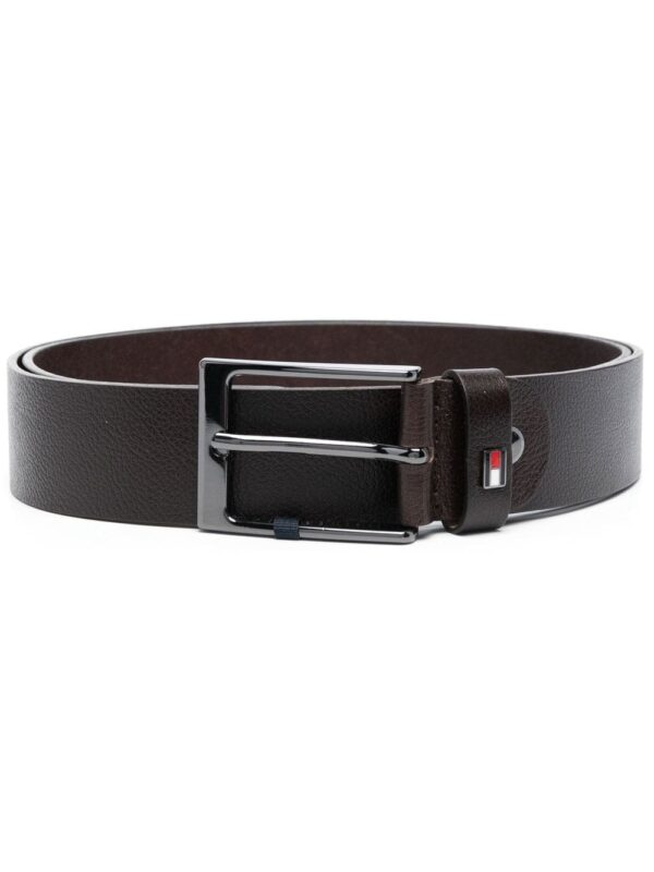 Louis Vuitton logo-plaque leather belt
