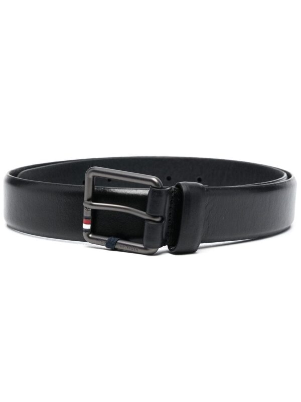 Louis Vuitton logo-plaque leather belt
