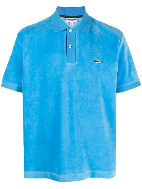 Lacoste velour polo shirt