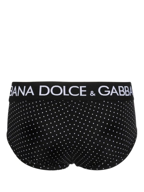 Dolce & Gabbana  logo-waistband polka-dot briefs - Image 2