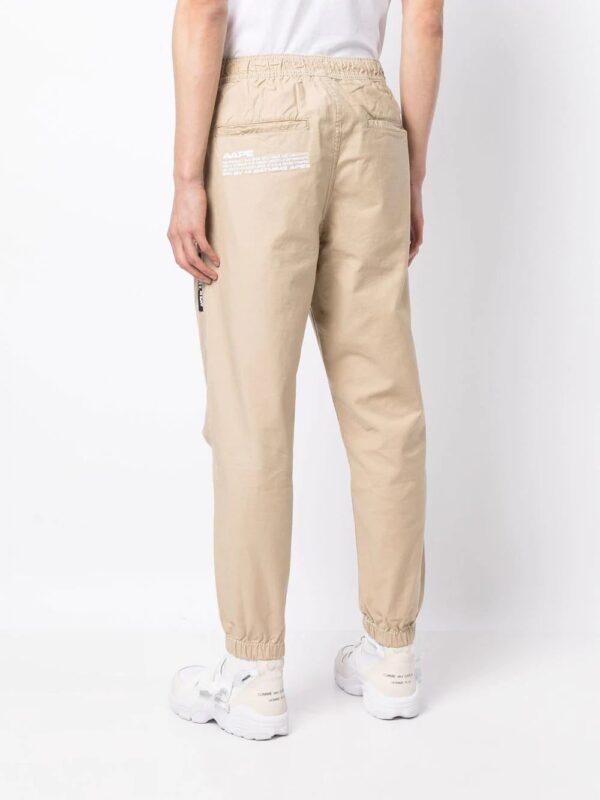AAPE BY *A BATHING APE®  logo-patch track pants - Image 4