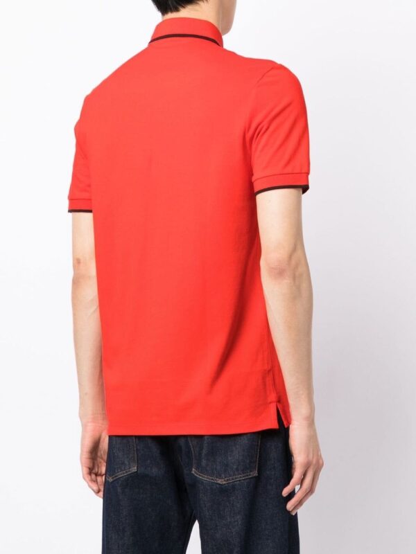 Hugo logo-embroidered cotton polo - Image 4