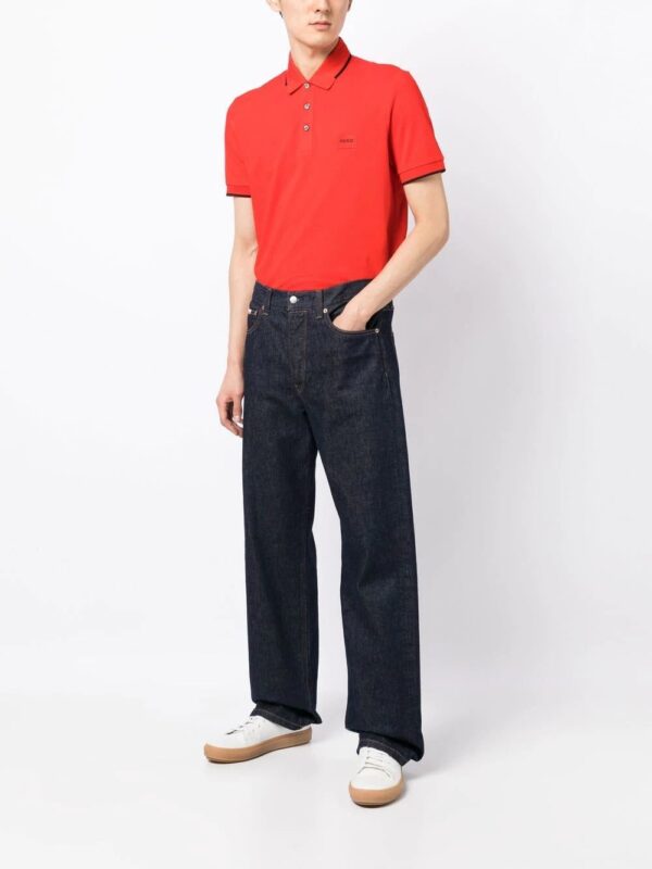 Hugo logo-embroidered cotton polo - Image 2