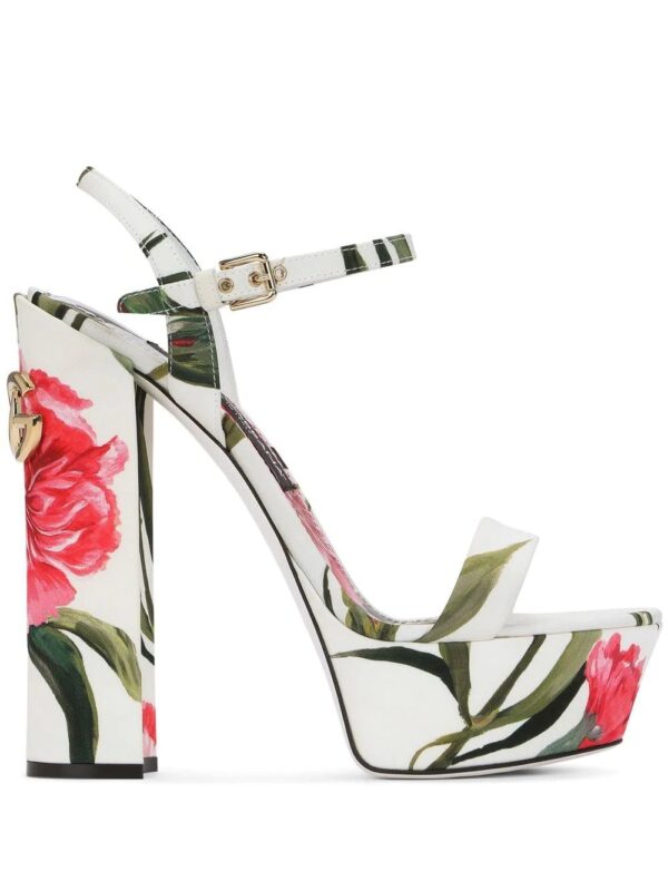Dolce & Gabbana  floral-print platform sandals
