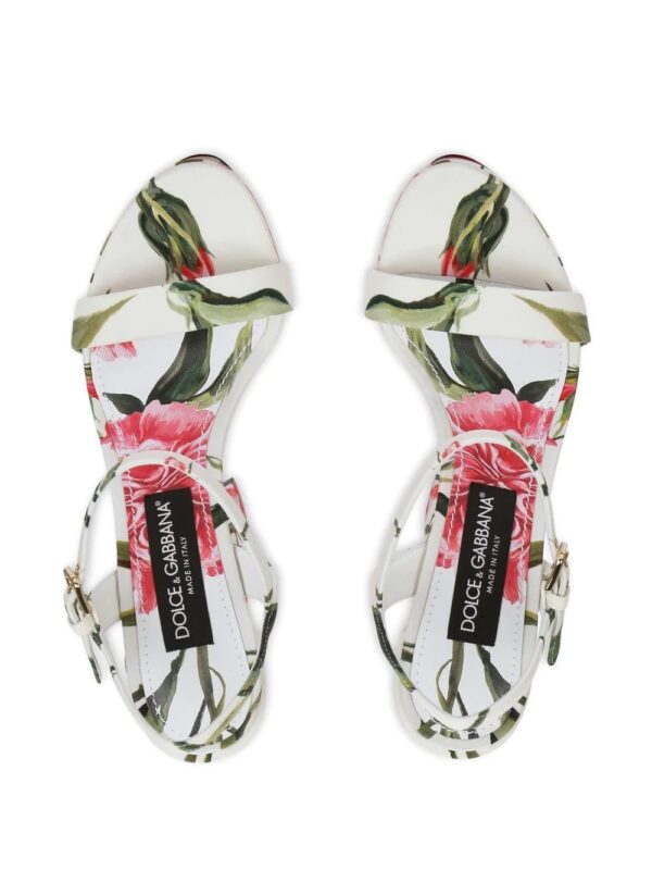 Dolce & Gabbana  floral-print platform sandals - Image 4
