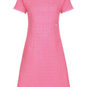 Dolce & Gabbana short-sleeve tweed minidress