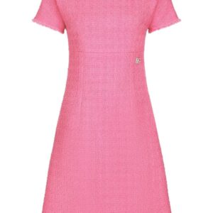 Dolce & Gabbana  short-sleeve tweed minidress