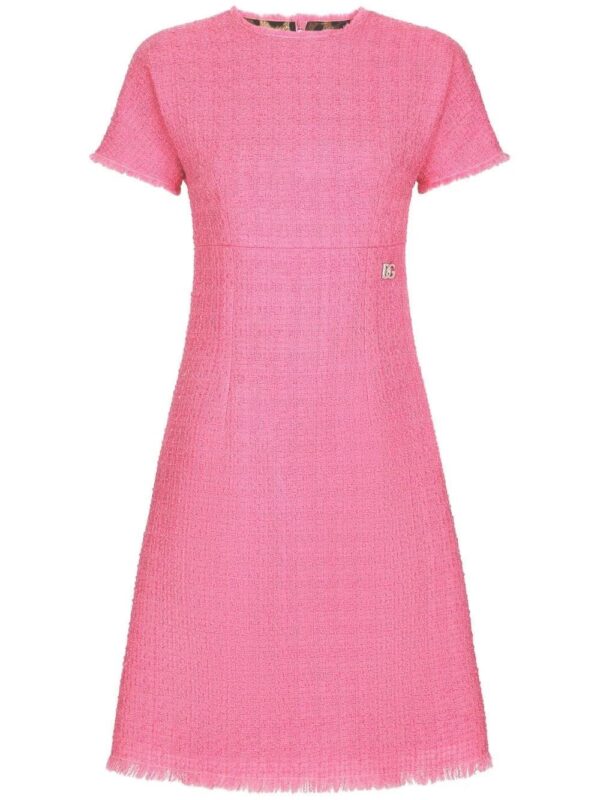 Dolce & Gabbana  short-sleeve tweed minidress