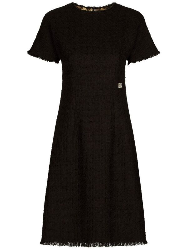 Dolce & Gabbana  short-sleeve tweed minidress