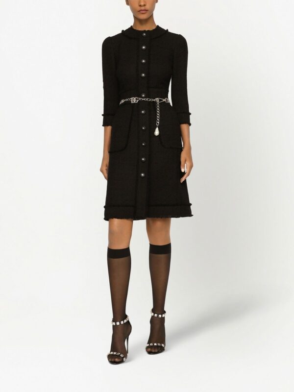 Dolce & Gabbana tweed midi dress - Image 4
