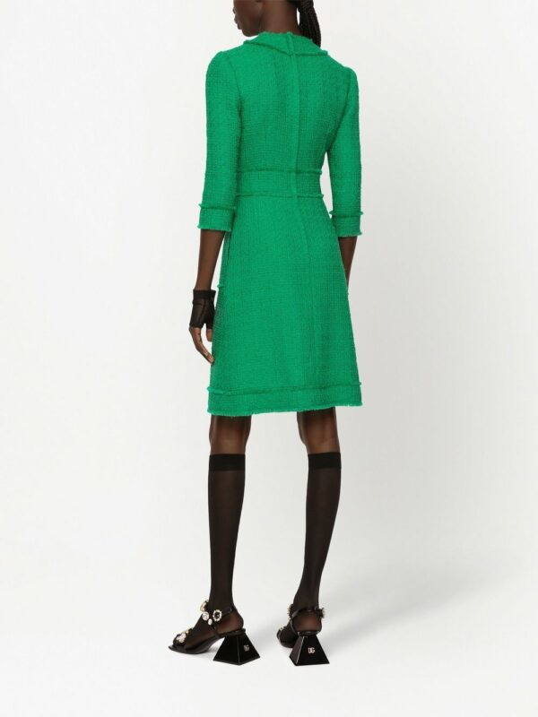 Dolce & Gabbana button-front crew-neck dress - Image 3