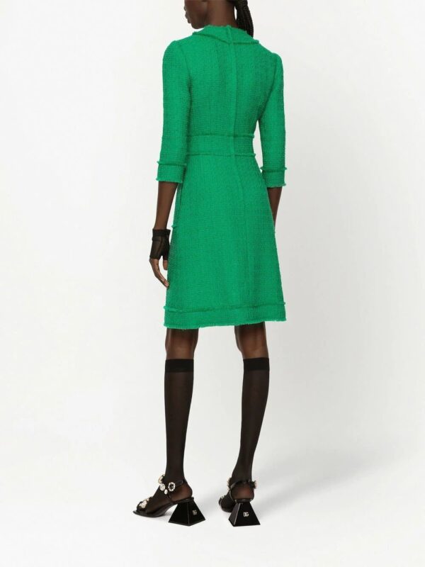 Dolce & Gabbana  button-front crew-neck dress - Image 4