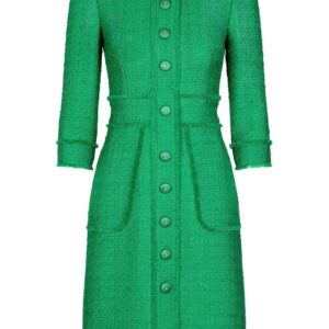 Dolce & Gabbana button-front crew-neck dress