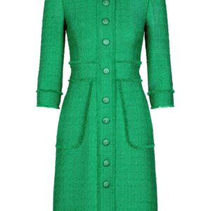 Dolce & Gabbana button-front crew-neck dress