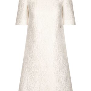 Dolce & Gabbana floral-jacquard midi dress