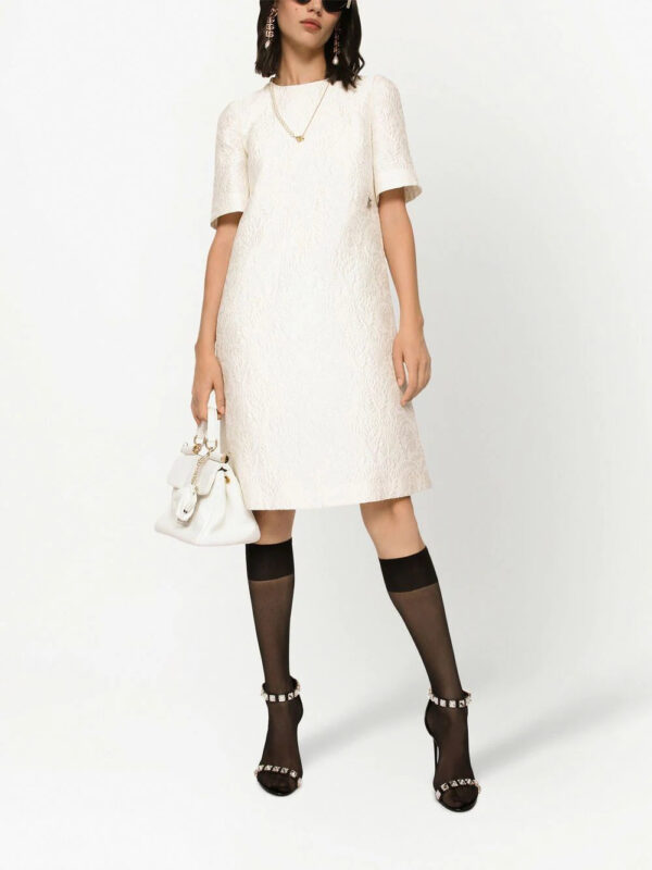Dolce & Gabbana  floral-jacquard midi dress - Image 2