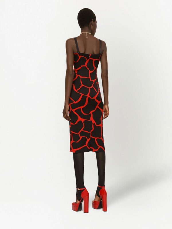 Dolce & Gabbana graphic-print sleeveless dress - Image 4