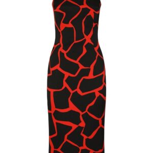 Dolce & Gabbana graphic-print sleeveless dress