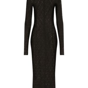 Dolce & Gabbana  mesh monogram-knit dress