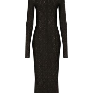 Dolce & Gabbana  mesh monogram-knit dress