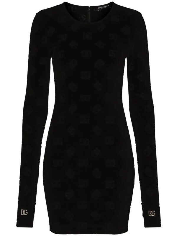 Dolce & Gabbana  thumhole-cuff long-sleeve dress