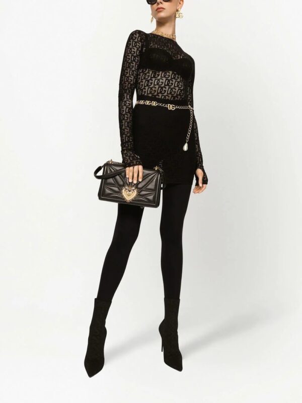 Dolce & Gabbana  DG-embroidered minidress - Image 2